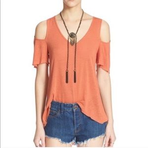Free People Bittersweet Cold Shoulder Top